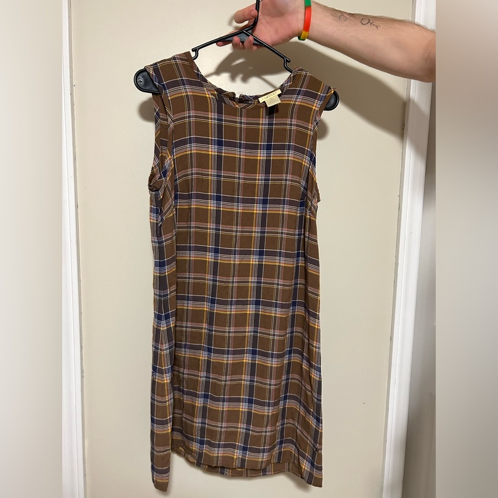 Vintage LIMITED America plaid dress 100% rayon